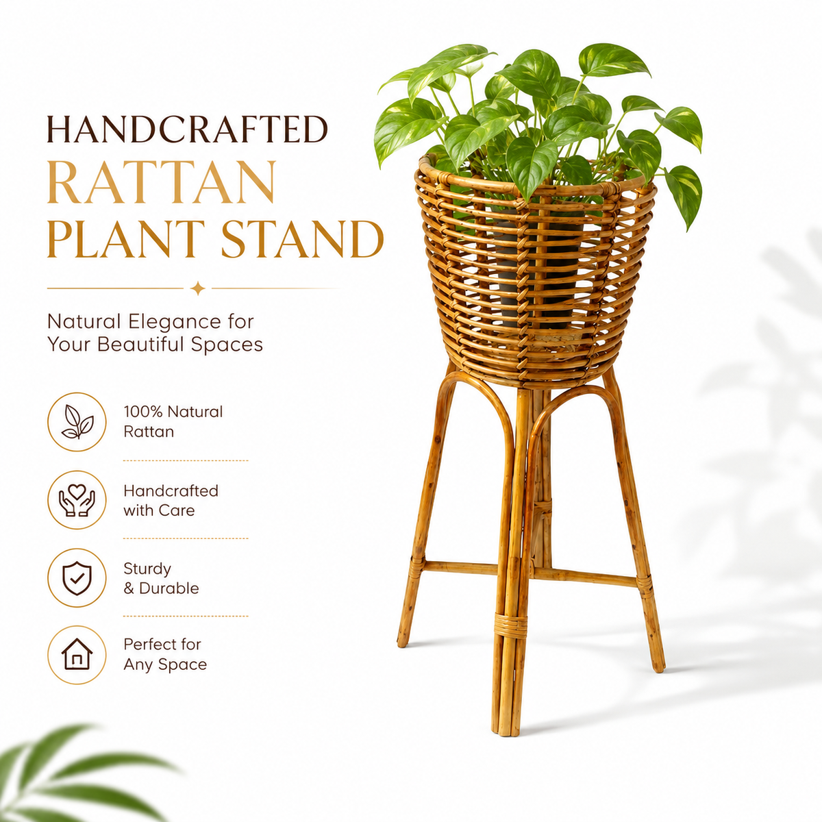 Rattan Plant Stand