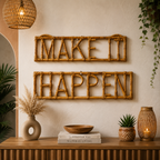 Rustic Bamboo Wall Hanging