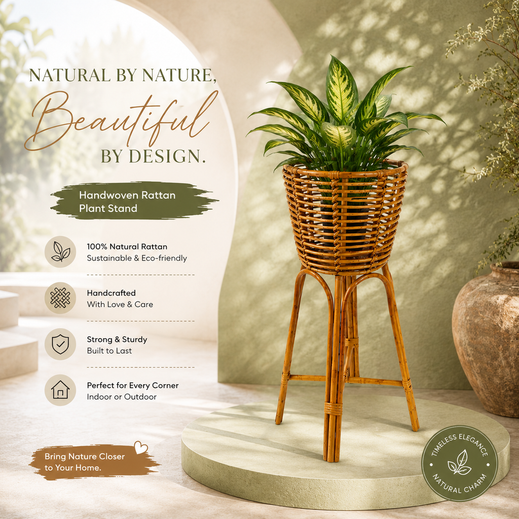Rattan Plant Stand