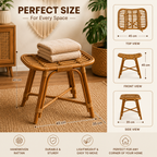 Premium rattan stool