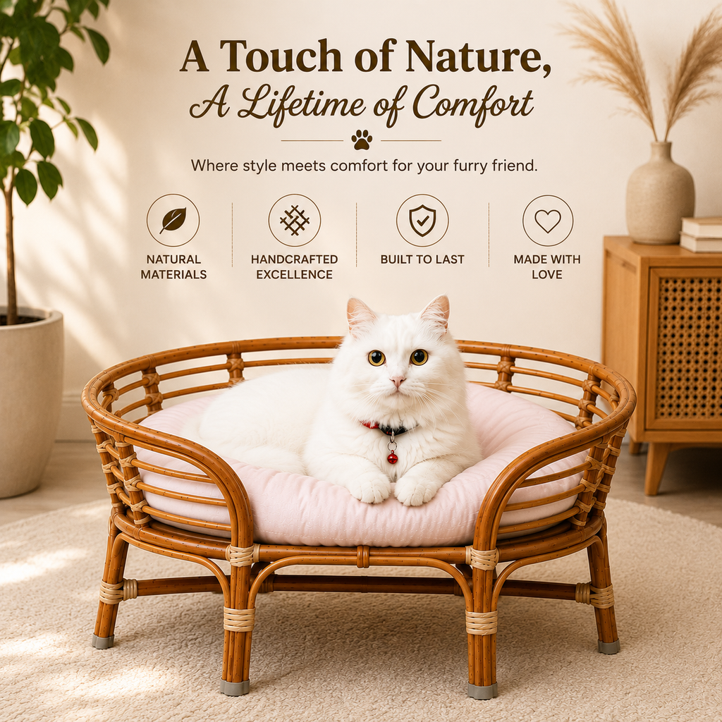Bamboo Cane Pet Bed