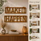 Rustic Bamboo Wall Hanging