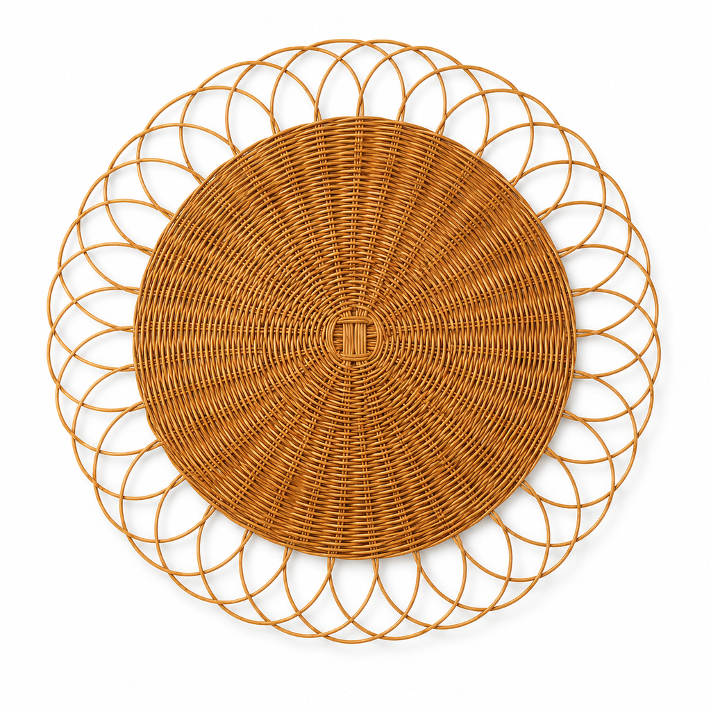 Rattan Round Wall Decor