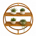 Vintage Rattan Wall Shelf