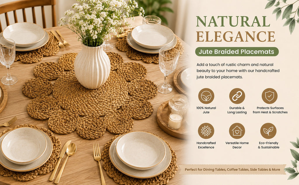 Jute braided placemats