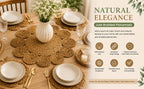 Jute braided placemats