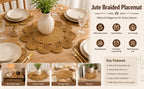 Jute braided placemats
