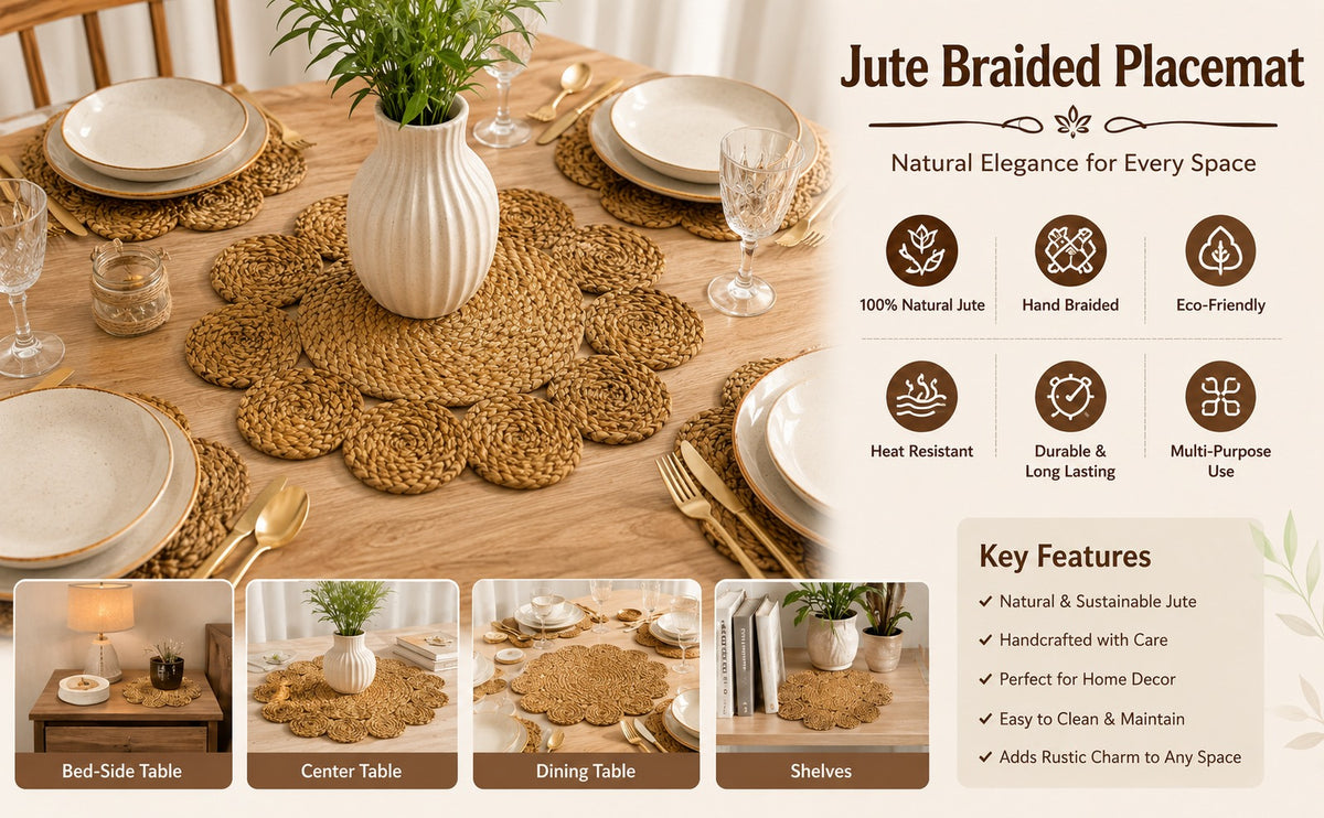 Jute braided placemats