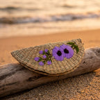 Rattan ziper clutch