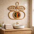 Apple shape mirror