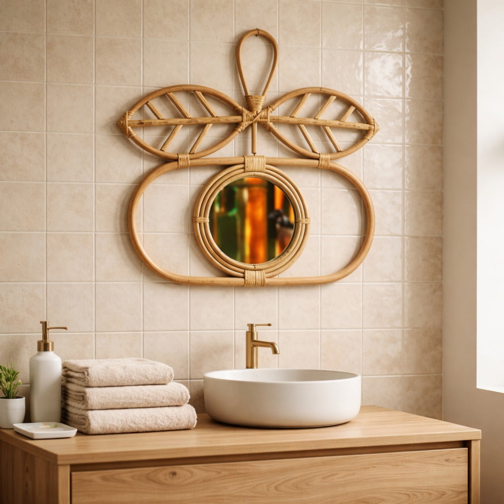 Apple shape mirror