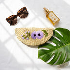 Rattan ziper clutch