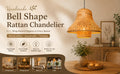 Bell Shape Rattan Chandelier