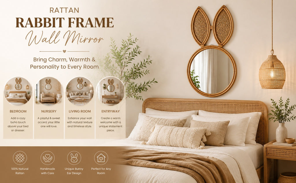 Rabbit Frame Wall Mirror