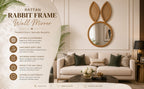 Rabbit Frame Wall Mirror