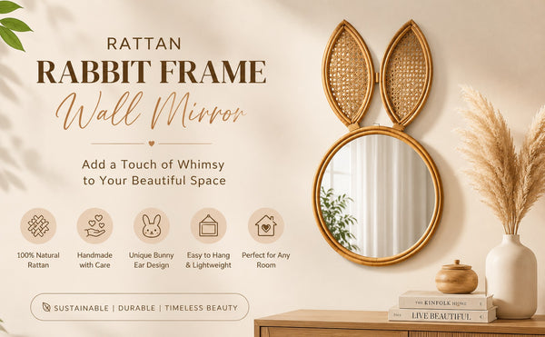 Rabbit Frame Wall Mirror