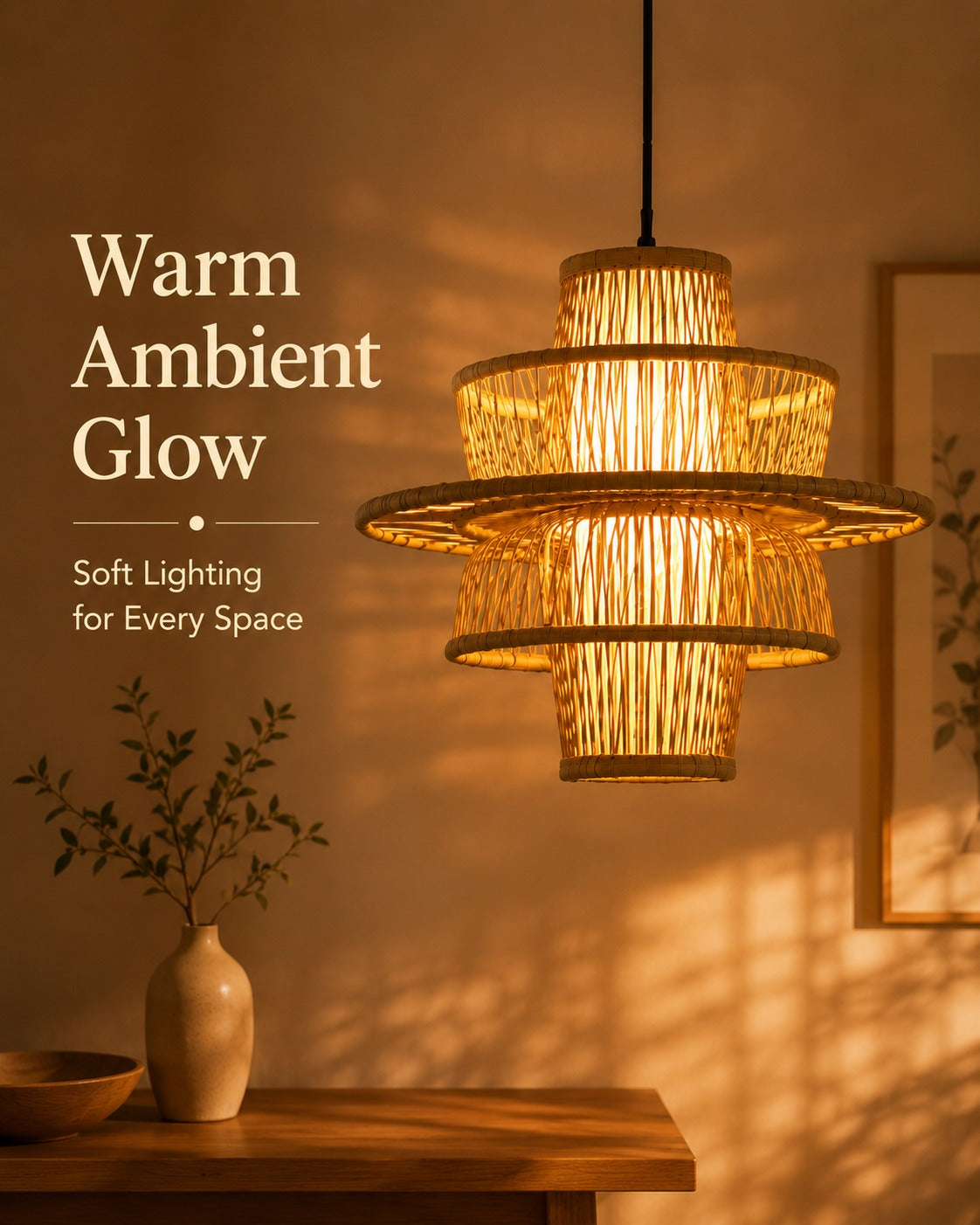Rattan lamp