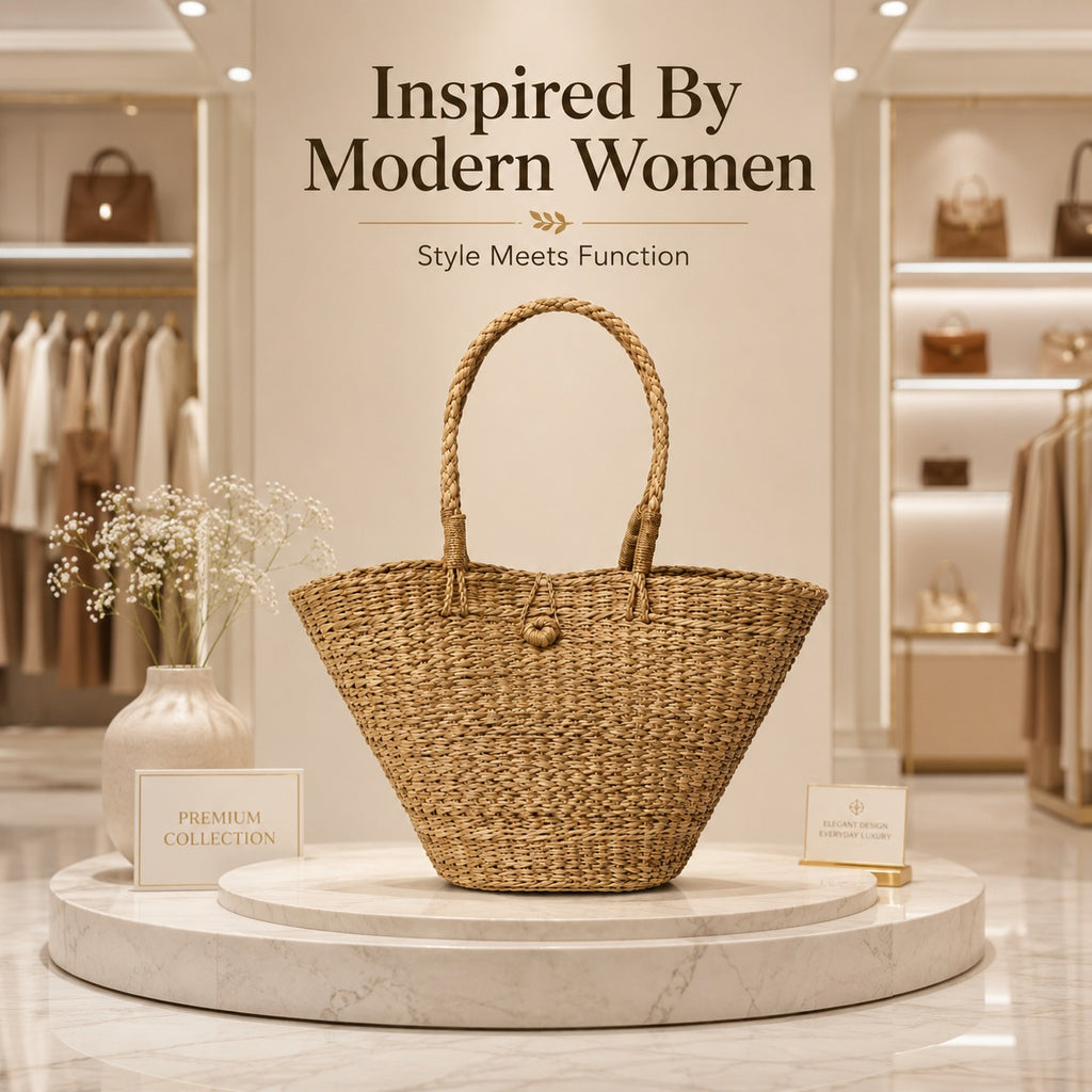 Rattan purse