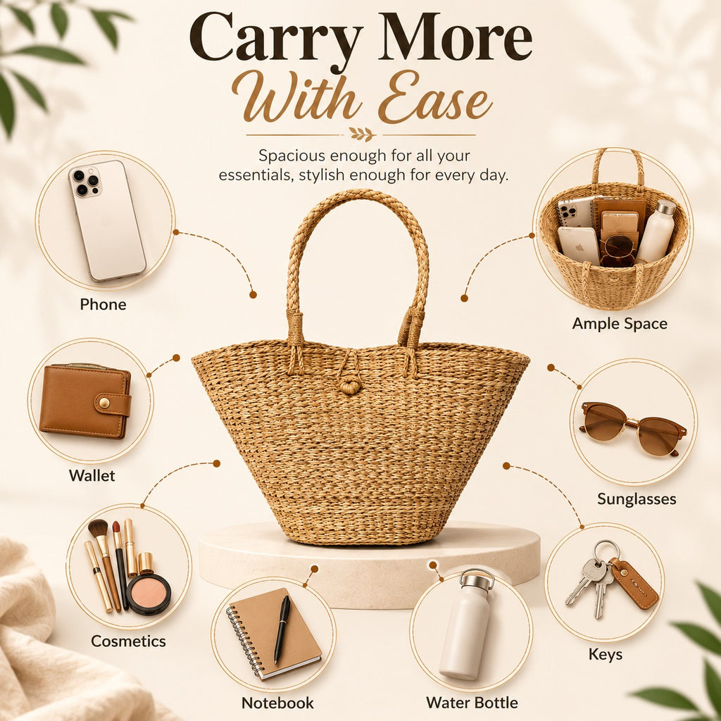 Rattan purse