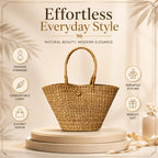 Rattan purse