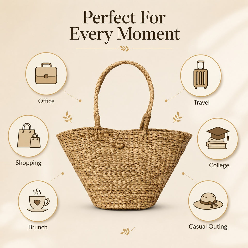 Rattan purse