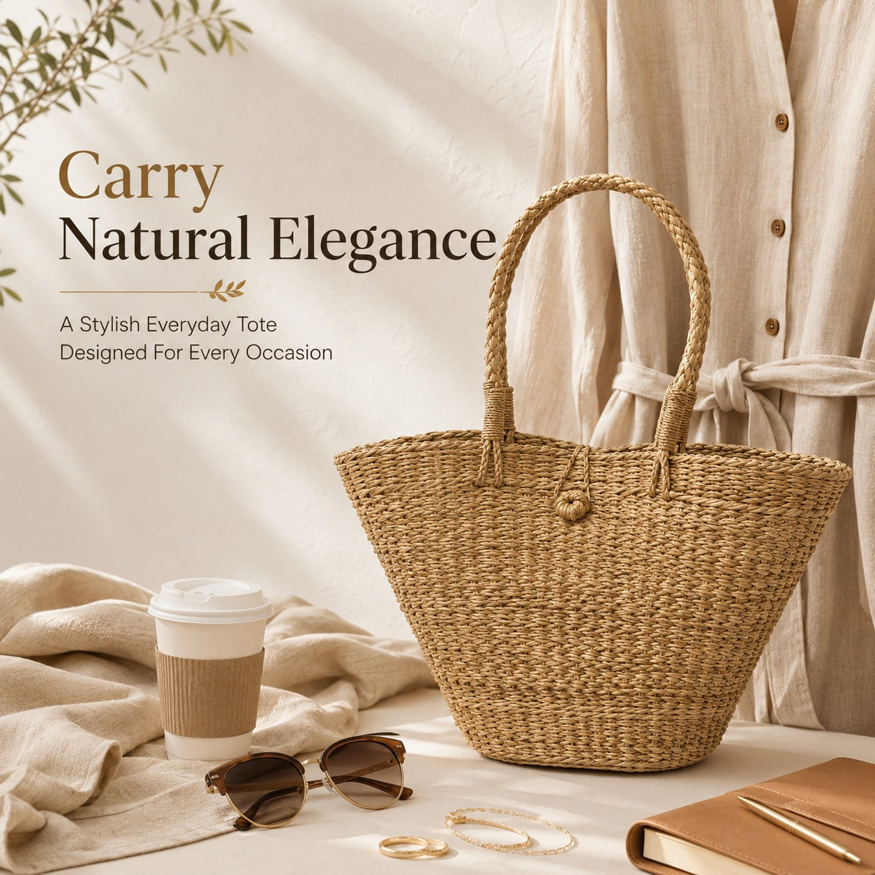 Rattan purse