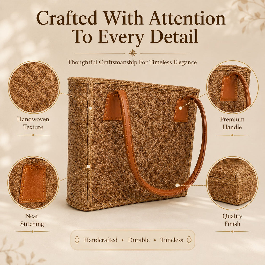 Rattan purse