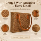 Rattan purse