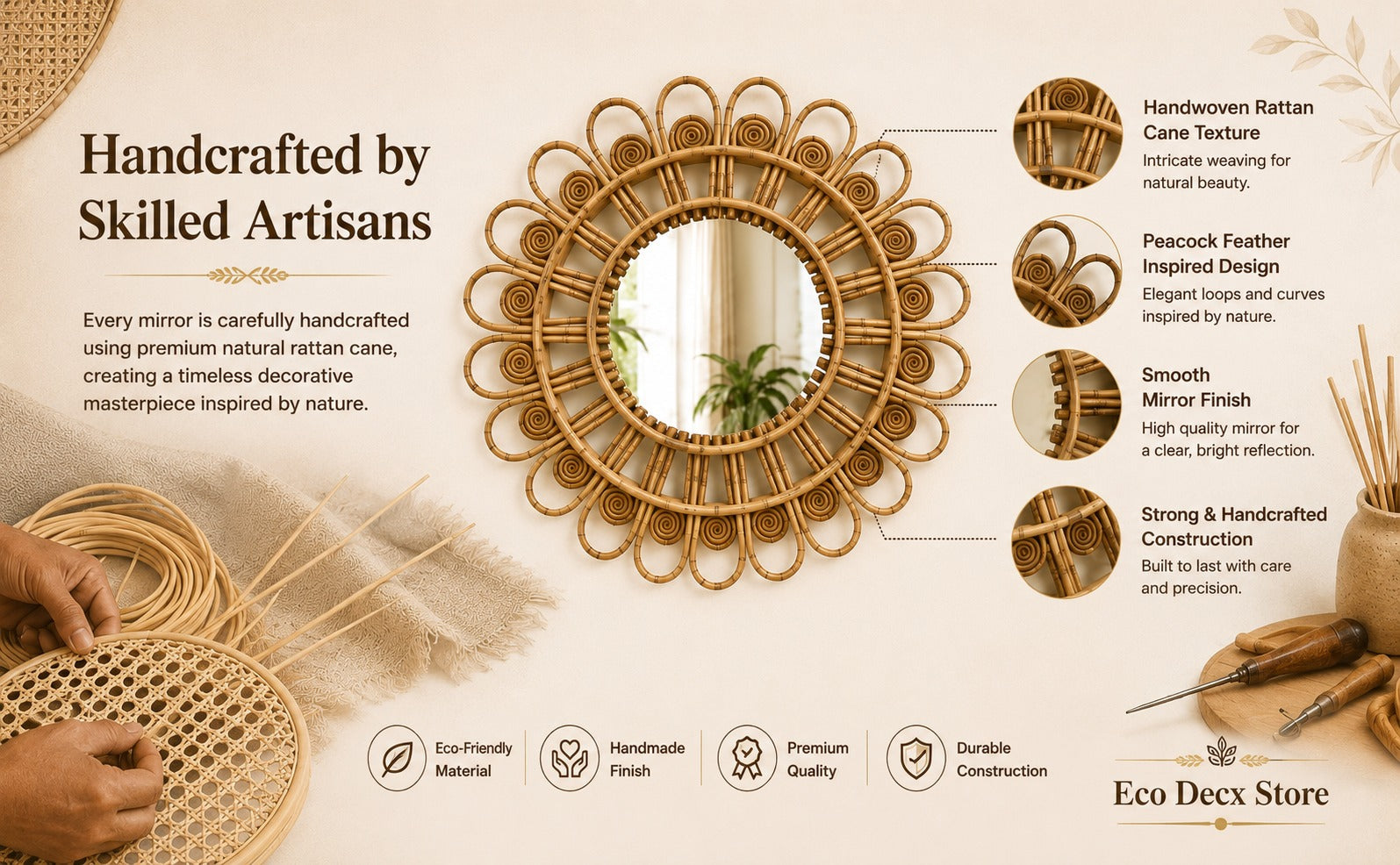 Ratan Wall Mirror