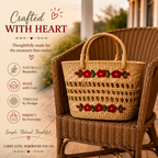 Rattan purse