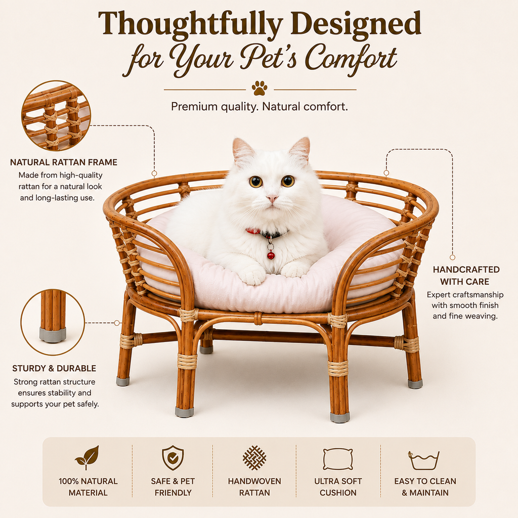 Bamboo Cane Pet Bed