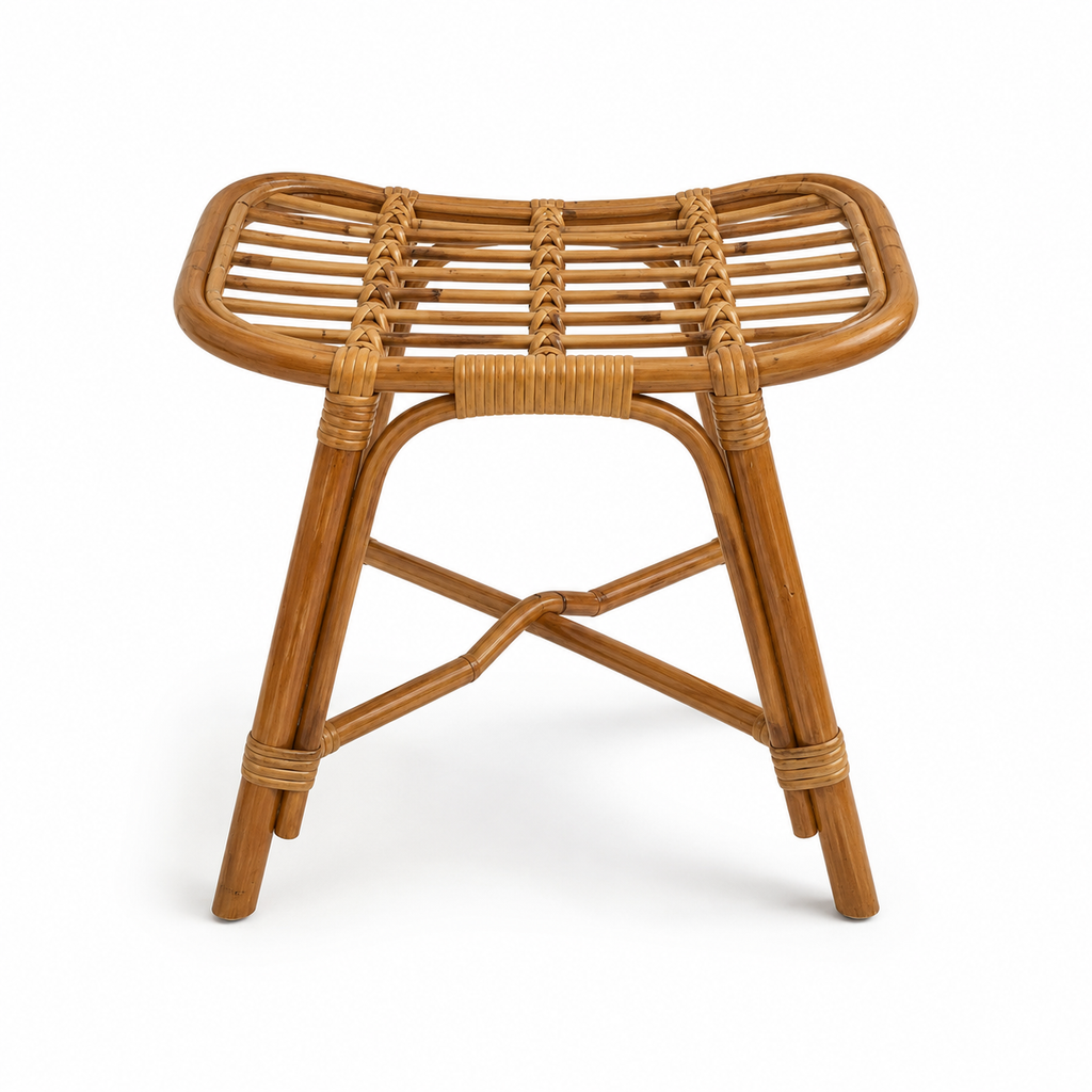 Premium rattan stool