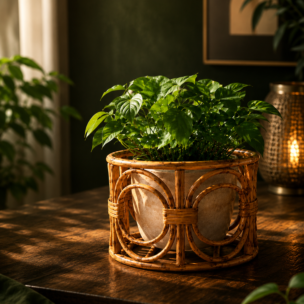 Rattan Planter Basket