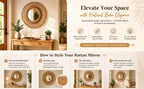 Ratan Spiral Mirror Frame