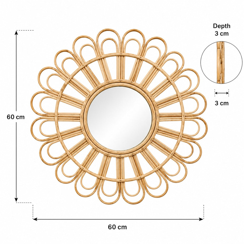 Rattan Wall Mirror